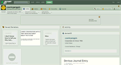 Desktop Screenshot of cosmicpenguin.deviantart.com