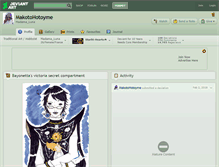 Tablet Screenshot of makotohotoyme.deviantart.com