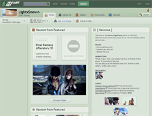 Tablet Screenshot of lightxsnow.deviantart.com