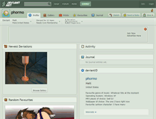 Tablet Screenshot of phormo.deviantart.com