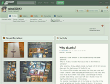 Tablet Screenshot of calcal22843.deviantart.com