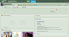 Desktop Screenshot of anakaliaandrea.deviantart.com