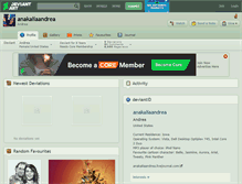 Tablet Screenshot of anakaliaandrea.deviantart.com