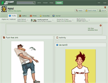 Tablet Screenshot of nykd.deviantart.com