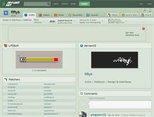 Tablet Screenshot of fifty6.deviantart.com
