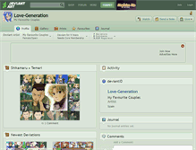 Tablet Screenshot of love-generation.deviantart.com