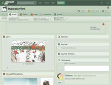 Tablet Screenshot of frustrationyork.deviantart.com