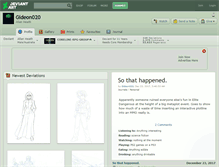 Tablet Screenshot of gideon020.deviantart.com