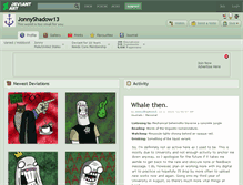 Tablet Screenshot of jonnyshadow13.deviantart.com