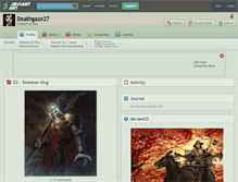 Tablet Screenshot of deathgaze27.deviantart.com