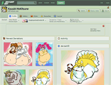 Tablet Screenshot of kyuubi-nokitsune.deviantart.com