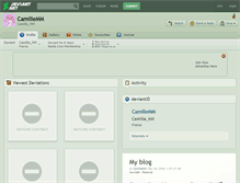 Tablet Screenshot of camillemm.deviantart.com