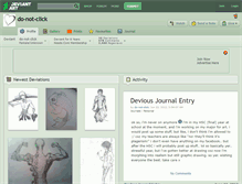 Tablet Screenshot of do-not-click.deviantart.com