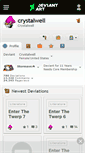 Mobile Screenshot of crystalwell.deviantart.com