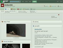 Tablet Screenshot of mediasoldier.deviantart.com