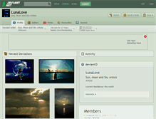 Tablet Screenshot of lunalove.deviantart.com