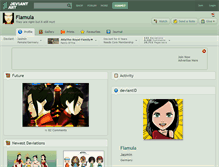 Tablet Screenshot of flamula.deviantart.com