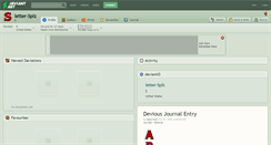 Desktop Screenshot of letter-splz.deviantart.com
