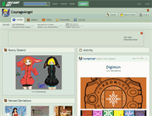 Tablet Screenshot of courageangel.deviantart.com