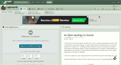 Desktop Screenshot of legionaireb.deviantart.com