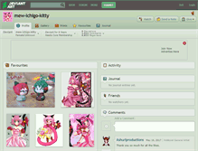 Tablet Screenshot of mew-ichigo-kitty.deviantart.com