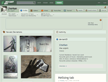 Tablet Screenshot of lhorkan.deviantart.com