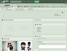 Tablet Screenshot of krishia.deviantart.com
