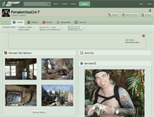 Tablet Screenshot of forsakensoul24-7.deviantart.com