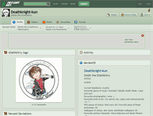 Tablet Screenshot of deathknight-kun.deviantart.com