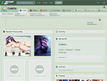 Tablet Screenshot of codego.deviantart.com