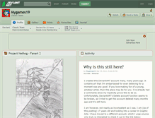 Tablet Screenshot of mygames19.deviantart.com