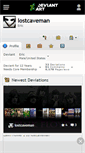 Mobile Screenshot of lostcaveman.deviantart.com