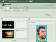 Tablet Screenshot of lostcaveman.deviantart.com