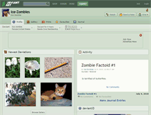 Tablet Screenshot of ice-zombies.deviantart.com