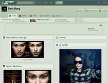 Tablet Screenshot of black1fang.deviantart.com