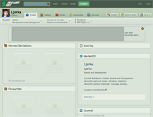 Tablet Screenshot of ljerka.deviantart.com