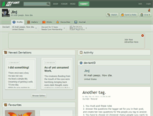 Tablet Screenshot of jinj.deviantart.com