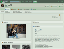 Tablet Screenshot of dan-lee90.deviantart.com