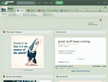 Tablet Screenshot of kuj4.deviantart.com