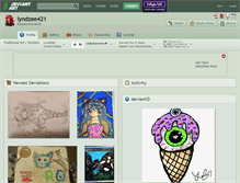 Tablet Screenshot of lyndzee421.deviantart.com