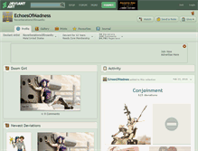 Tablet Screenshot of echoesofmadness.deviantart.com
