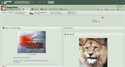 Desktop Screenshot of dragonkion.deviantart.com