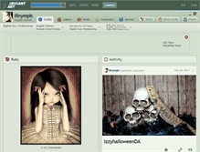 Tablet Screenshot of lilnymph.deviantart.com
