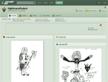 Tablet Screenshot of nightmarerodent.deviantart.com