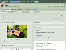 Tablet Screenshot of failur3.deviantart.com