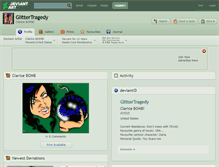 Tablet Screenshot of glittertragedy.deviantart.com