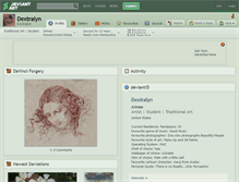Tablet Screenshot of dextralyn.deviantart.com