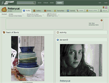 Tablet Screenshot of potterycat.deviantart.com