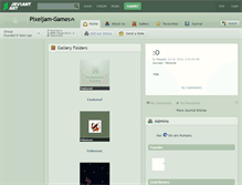 Tablet Screenshot of pixeljam-games.deviantart.com