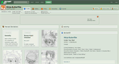 Desktop Screenshot of ninja-butterfliie.deviantart.com